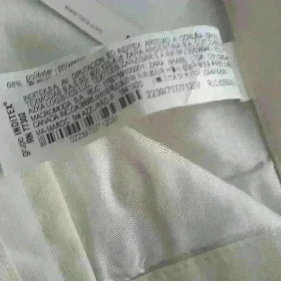 NWT Zara sexy cocktail trendy straight leg party wedding office pant trouser M - Picture 7 of 7